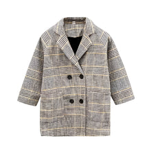 Load image into Gallery viewer, Plaid Button Blazer Jacket-Modern Baby Las Vegas