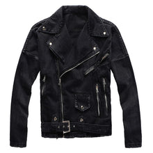 Load image into Gallery viewer, Black Zipper Denim Jacket-Modern Baby Las Vegas