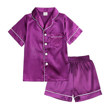 Load image into Gallery viewer, Lined Satin Pajama Set