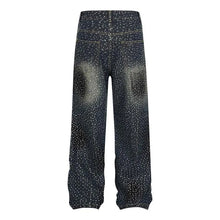 Load image into Gallery viewer, Full Crystal Denim Jeans