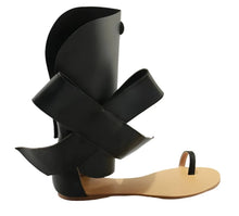 Load image into Gallery viewer, Bowtie Flat Anklet Sandals-Modern Baby Las Vegas