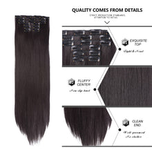 Load image into Gallery viewer, 6 Piece Synthetic Clip-In Hair Extensions-Modern Baby Las Vegas