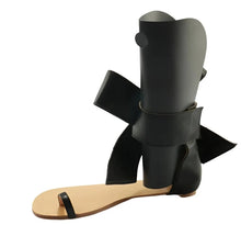 Load image into Gallery viewer, Bowtie Flat Anklet Sandals-Modern Baby Las Vegas