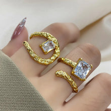 Load image into Gallery viewer, Irregular Geometric Crystal Zircon Ring-Modern Baby Las Vegas