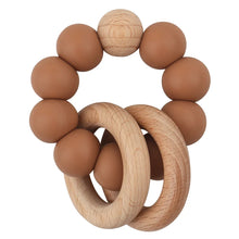Load image into Gallery viewer, Round Wood Silicone Beaded Toy-Modern Baby Las Vegas