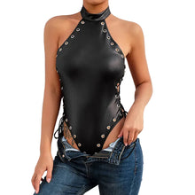 Load image into Gallery viewer, Grommet Leather Bodysuit