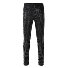 Load image into Gallery viewer, Beaded Design Denim Jeans