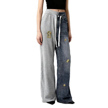 Load image into Gallery viewer, Patch Gold Metal Sweat Jeans