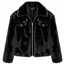 Load image into Gallery viewer, Faux Fur Patch Coat