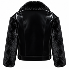 Load image into Gallery viewer, Faux Fur Patch Coat