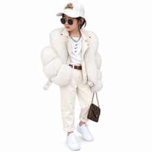 Load image into Gallery viewer, Motorcycle Faux Fur Coat