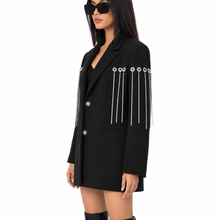 Load image into Gallery viewer, Diamond Tassel Blazer