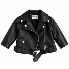 Load image into Gallery viewer, Short Zipper Leather Jacket