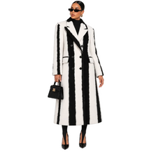 Load image into Gallery viewer, Striped Contrast Coat