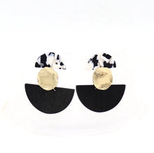 Load image into Gallery viewer, Half Moon Gold Earrings-Modern Baby Las Vegas