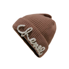 Load image into Gallery viewer, Pearl Letter Knit Hat-Modern Baby Las Vegas