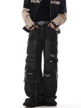 Load image into Gallery viewer, Ripped Heavy Washed Multi-Pocket Denim Jeans-Modern Baby Las Vegas