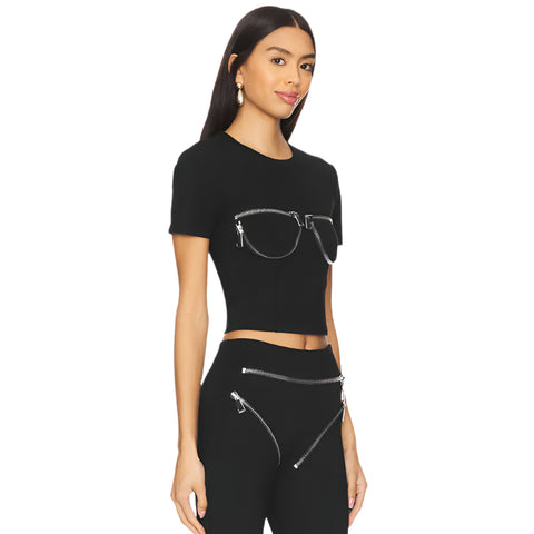 Zipper Bralette Top-Modern Baby Las Vegas