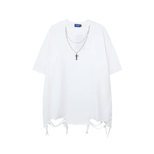 Load image into Gallery viewer, Distressed Necklace T-shirt-Modern Baby Las Vegas