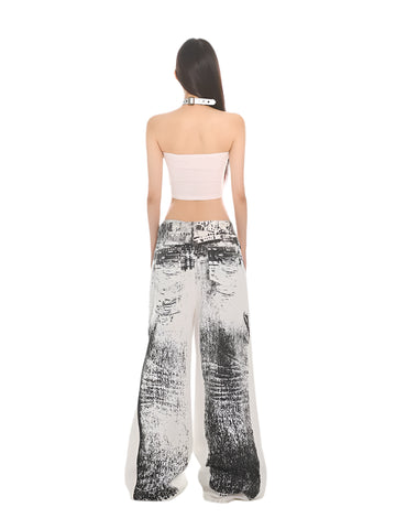 Distressed 3D Digital Print Denim Jeans-Modern Baby Las Vegas