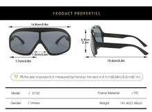 Load image into Gallery viewer, Oversized One-Piece Goggle Sunglasses-Modern Baby Las Vegas