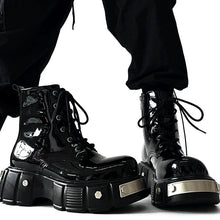 Load image into Gallery viewer, Metal Military Combat Boots-Modern Baby Las Vegas