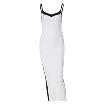 Load image into Gallery viewer, Black And White Contrast Maxi Dress-Modern Baby Las Vegas