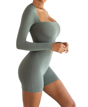Load image into Gallery viewer, Square Neck Shorts Jumpsuit-Modern Baby Las Vegas
