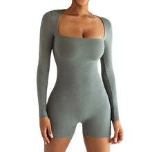 Load image into Gallery viewer, Square Neck Shorts Jumpsuit-Modern Baby Las Vegas