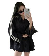 Load image into Gallery viewer, Striped Button Top-Modern Baby Las Vegas