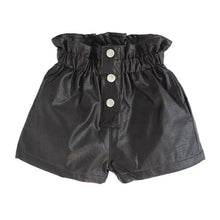 Load image into Gallery viewer, Black Leather Shorts-Modern Baby Las Vegas