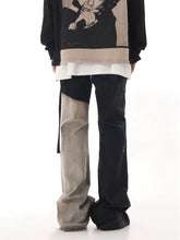Load image into Gallery viewer, Y2K Flare Denim Patch Jeans-Modern Baby Las Vegas