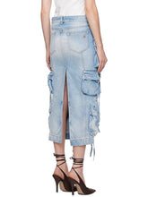 Load image into Gallery viewer, Multi-Pocket Long Denim Skirt-Modern Baby Las Vegas