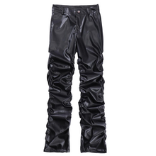 Load image into Gallery viewer, Ruched Leather Pants-Modern Baby Las Vegas