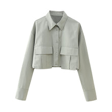 Load image into Gallery viewer, Pocket Blouse Crop Top-Modern Baby Las Vegas