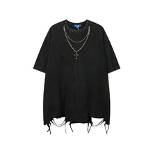 Load image into Gallery viewer, Distressed Necklace T-shirt-Modern Baby Las Vegas