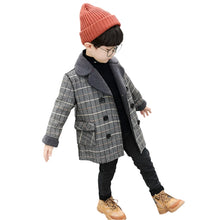 Load image into Gallery viewer, Fleece-Lined Plaid Coat-Modern Baby Las Vegas