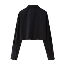 Load image into Gallery viewer, Pocket Blouse Crop Top-Modern Baby Las Vegas