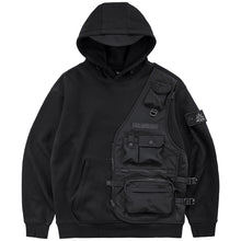 Load image into Gallery viewer, Black Patch Tech Hoodie-Modern Baby Las Vegas