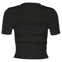 Load image into Gallery viewer, Hollow Out Short Sleeve T-shirt-Modern Baby Las Vegas