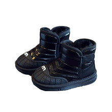 Load image into Gallery viewer, Ribbed Leather Plush Boots-Modern Baby Las Vegas