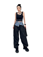 Load image into Gallery viewer, Patch Cargo Denim Jeans-Modern Baby Las Vegas