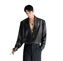Load image into Gallery viewer, Glossy V-Neck Top-Modern Baby Las Vegas