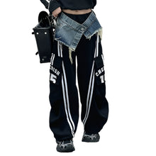 Load image into Gallery viewer, Denim Patch Striped Pants-Modern Baby Las Vegas