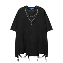 Load image into Gallery viewer, Layered Necklace Grunge T-Shirt-Modern Baby Las Vegas