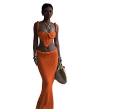Load image into Gallery viewer, Knitted Bralette Skirt Set-Modern Baby Las Vegas