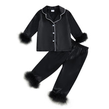 Load image into Gallery viewer, Lined Satin Fur Pajamas