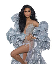 Load image into Gallery viewer, Luxe Metallic Ruched Robe-Modern Baby Las Vegas
