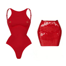 Load image into Gallery viewer, Pierced Sequin Swimwear Collection
