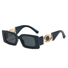 Load image into Gallery viewer, Retro Gold Accent Square Sunglasses-Modern Baby Las Vegas